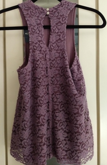 LAST CHANCEHollister Felted Lace Halter Top - Picture 6 of 7